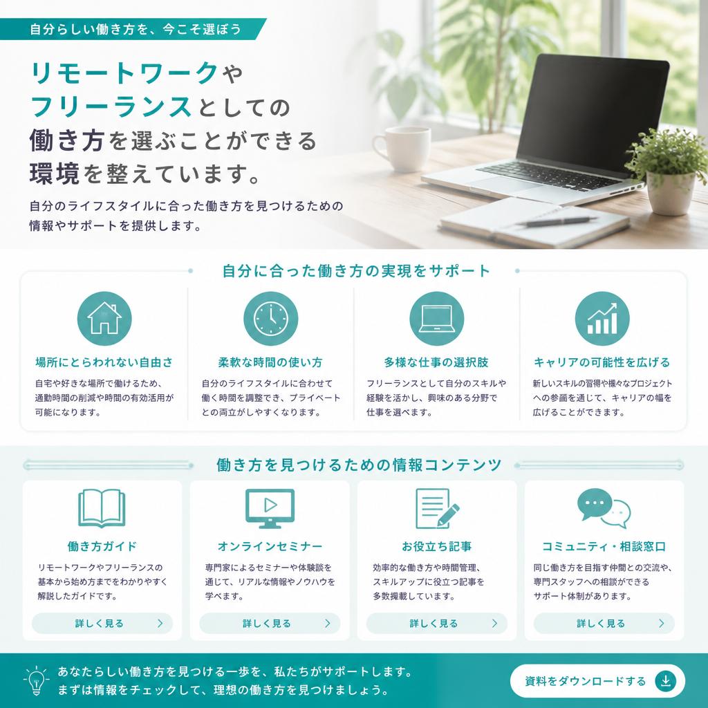 多様な働き方を選ぶ