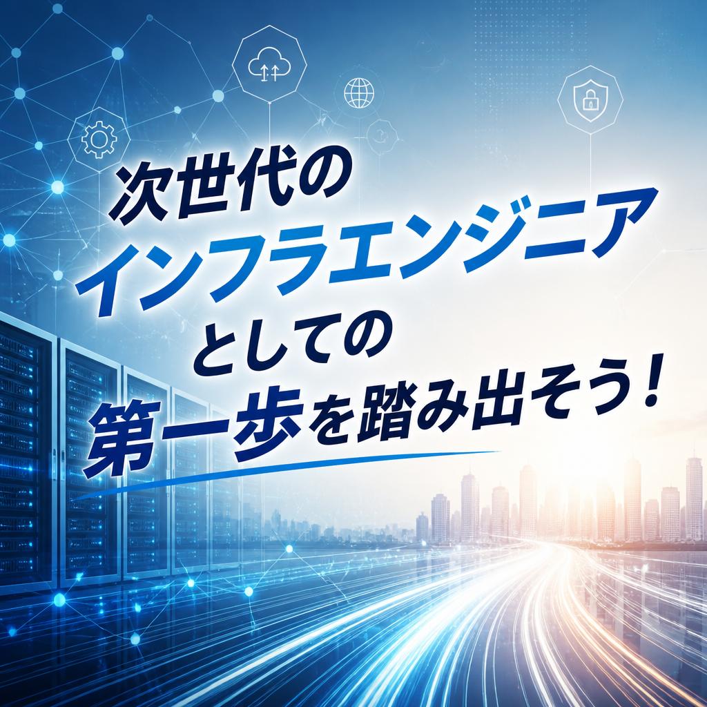 次世代のインフラエンジニアとしての第一歩を踏み出そう！