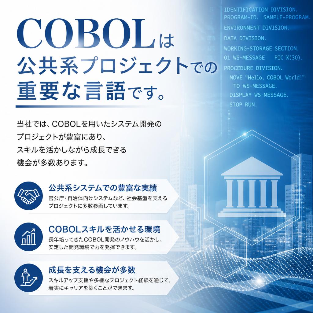 COBOLスキルを活かすチャンス