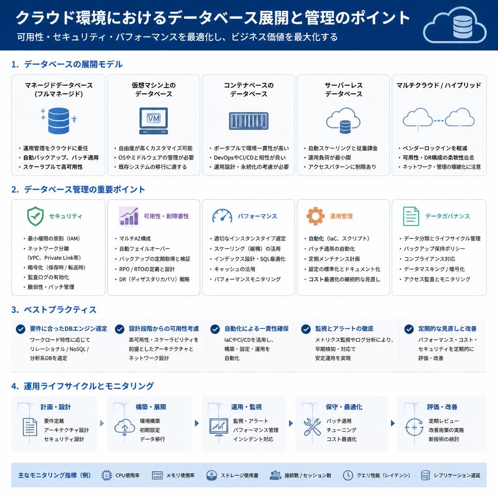 クラウドエンジニアリングとデータベース管理