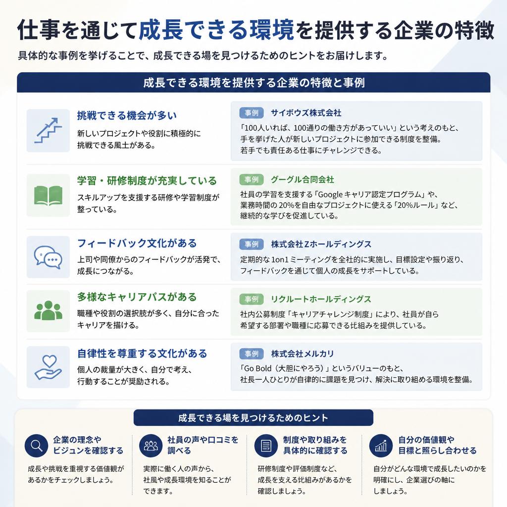4. 成長とスキルアップのための環境