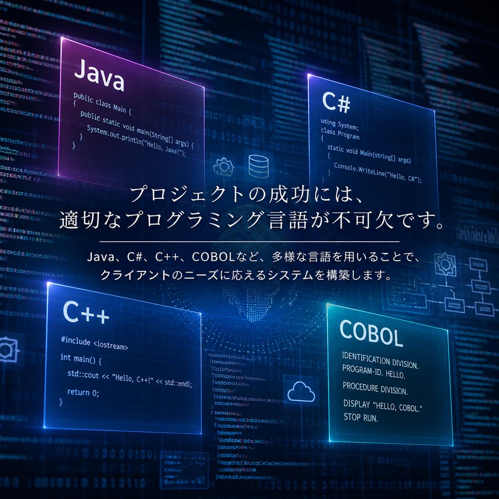 4. プログラミング言語の選択：最適なツールの重要性